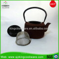 Wholesale 850ML enamelled Chinese thick cast iron teapots